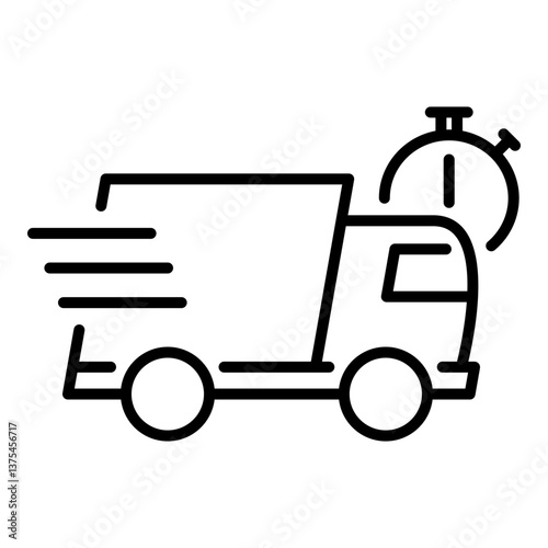 fast moving truck icon