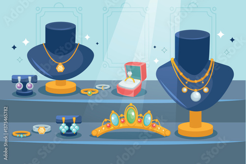 Jewelry Display Window Background