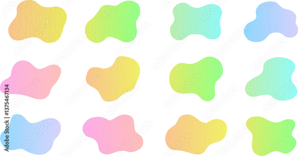 Set of colored stickers with paper texture Set of colored stickers with paper texture
