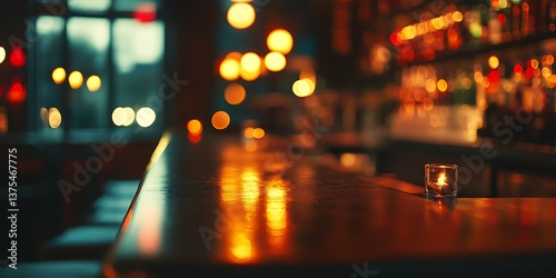 Softly Blurred High-End Lounge Bar for Exclusive Hospitality, Nightlife Branding, or Elegant Interiors