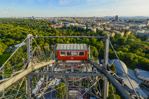 Bild auf Leinwand Prater, Riesenrad, Wien, Österreich, 2. Bezirk