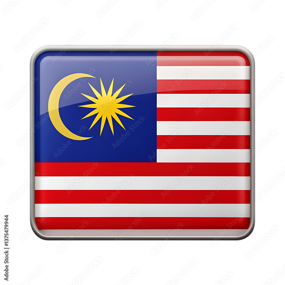 Malaysia Flag: High-Res Image Malaysia Flag: High-Res Image