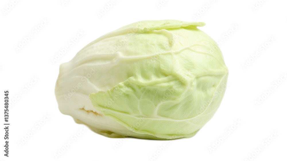 Fresh Green Cabbage Isolated on White Background for Healthy Cooking and Nutrition Concepts Fresh Green Cabbage Isolated on White Background for Healthy Cooking and Nutrition Concepts