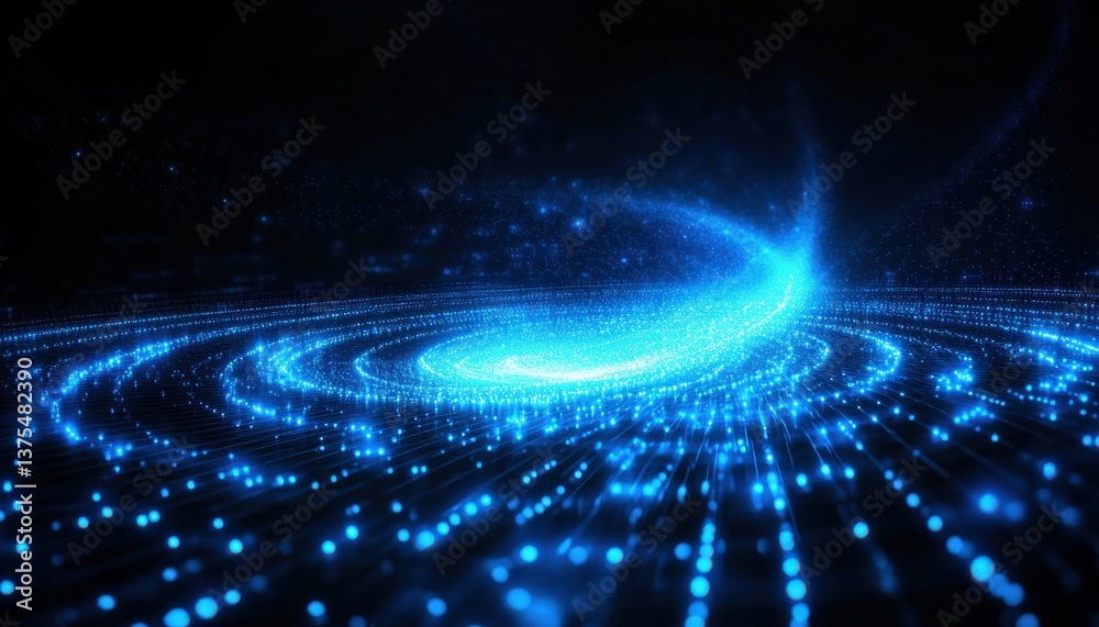 Obraz premium Abstract Digital Galaxy Formation