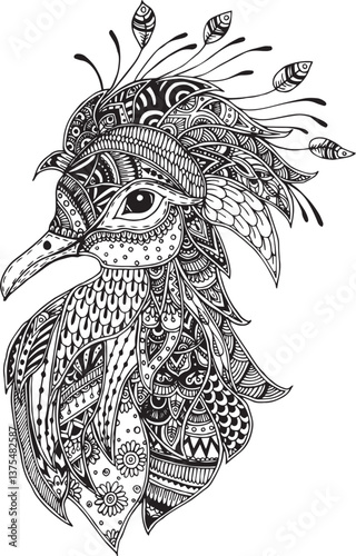 animal mandala vector
