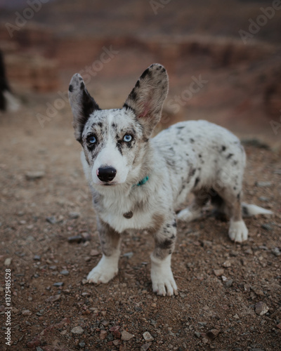 portrait of a corgi cardigan puppy dog