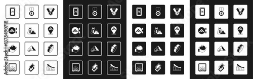 Set Gold medal, Bag of gold bars, Jewelry store, 24k, ring and nugget icon. Vector