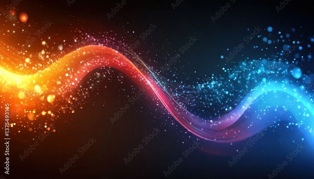 Fototapeta premium Dynamic Energy Flow Abstract Background