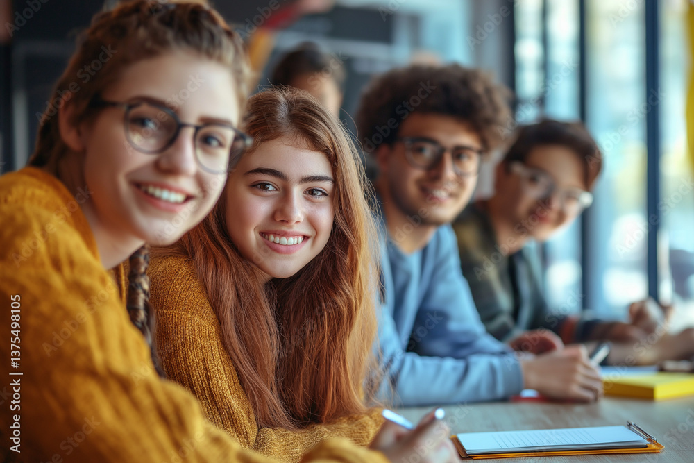 Obraz premium A team of professionals focused on a specific business project, utilizing their individual strengths to collaborate effectively in the office.