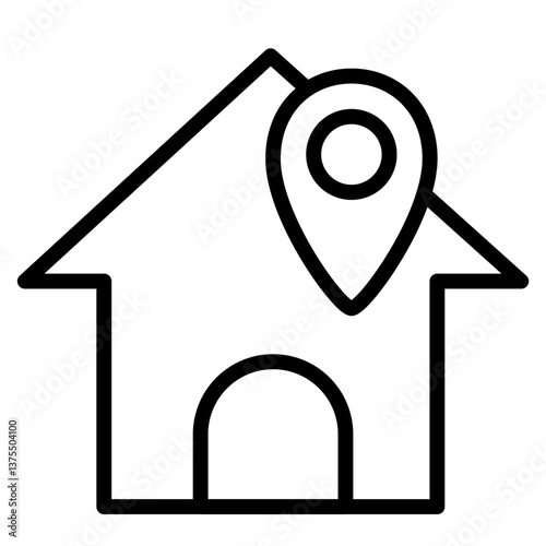 家　住所　アイコン　ショッピング　webアイコン　UI　ベクターイラスト