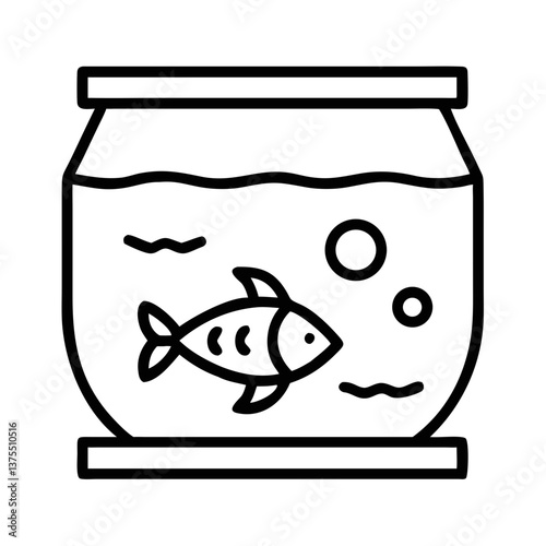 Fish swimming in fish tank against a white background  