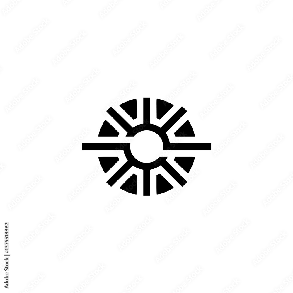 Abstract Circular Design: Modern Logo Element with Geometric Shapes Abstract Circular Design: Modern Logo Element with Geometric Shapes