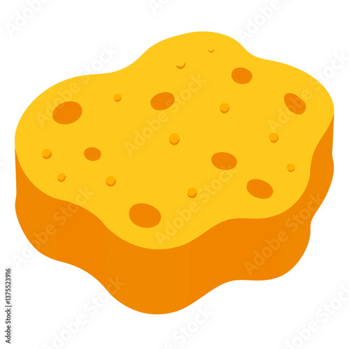 a yellow sponge no background vector file