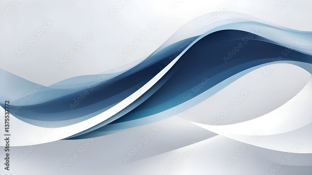 Obraz premium Professional Blue and White Tech Design