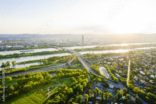 Wien, Donaucity, Neue Donau, Donau, Österreich