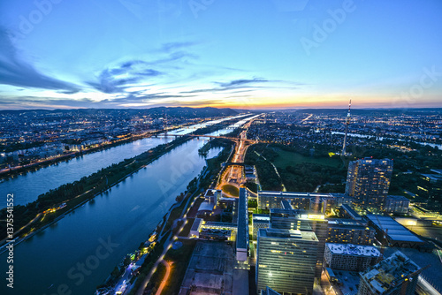 Wien, Donaucity, Neue Donau, Donauinsel, Österreich