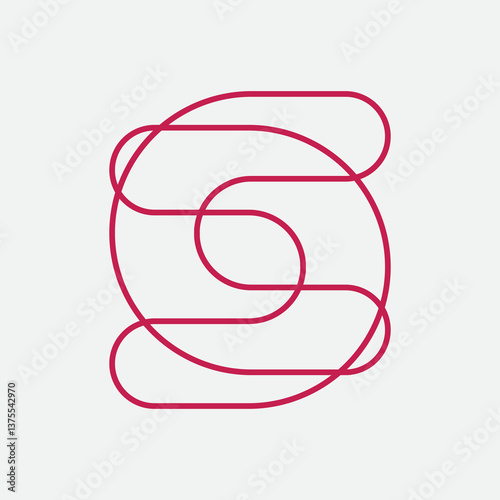 Donut shape logo icon design