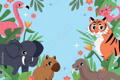 Exotic animals Background