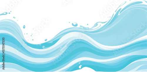 A transparent background featuring a soft green and blue watercolor texture, resembling ocean waves. Ideal for water wave and ocean wave-inspired graphic designs, backgrounds, and creative projects.
