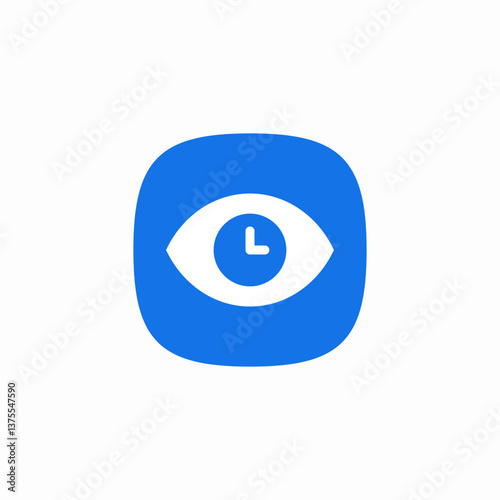Digital eye tracking icon vector sign