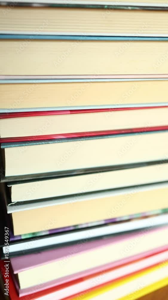 A collection of colorful books stacked neatly on a wooden table, evoking a sense of warmth and inviting readers to explore the stories within them. A collection of colorful books stacked neatly on a wooden table, evoking a sense of warmth and inviting readers to explore the stories within them.