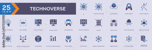 Technoverse icon set vector image in glyph style
Technoverse set of Web icons in glyph style
Technoverse icon for Web and glyph app