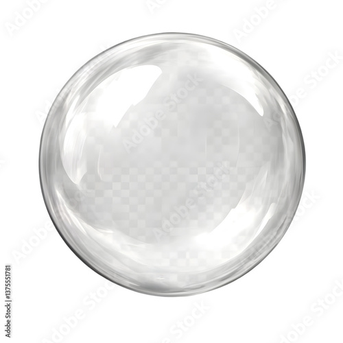 crystal ball isolated on white