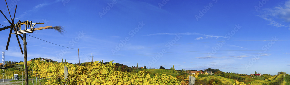Südsteirische Weinstrasse im Herbst, Österreich, Steiermark, S