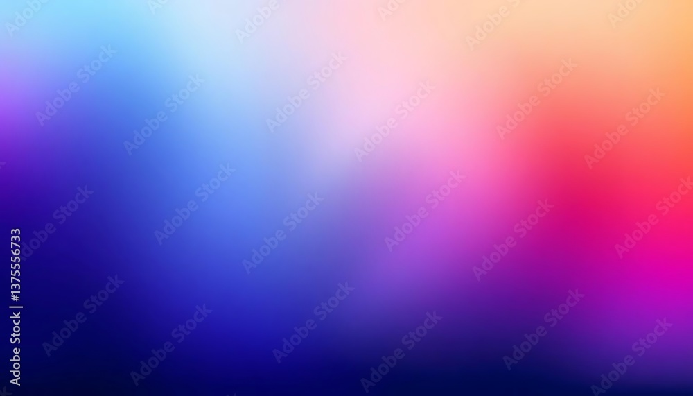 Colorful Gradient Background with Smooth Transitions: Versatile Texture for Creative Projects.