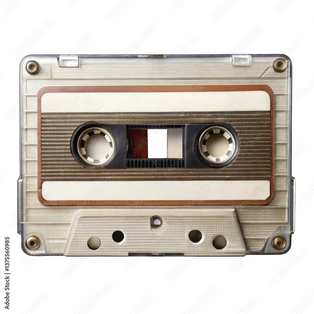 Obraz premium audio cassette isolated on white 