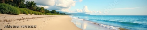 Peaceful shoreline with no one in sight, perfect for mindfulness and peaceful contemplation, Contemplation, Ocean View