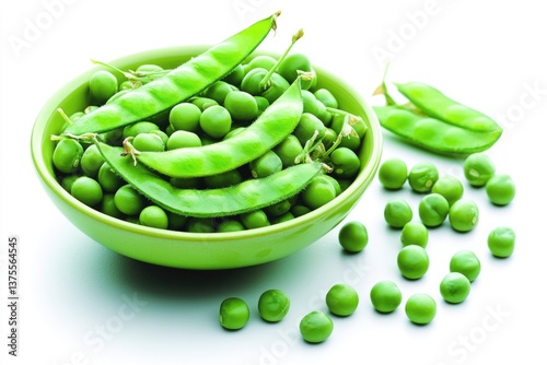 Wallpaper Mural Arveja Bowl: Fresh, Healthy Green Peas in a Beautifully Arranged Dish Torontodigital.ca
