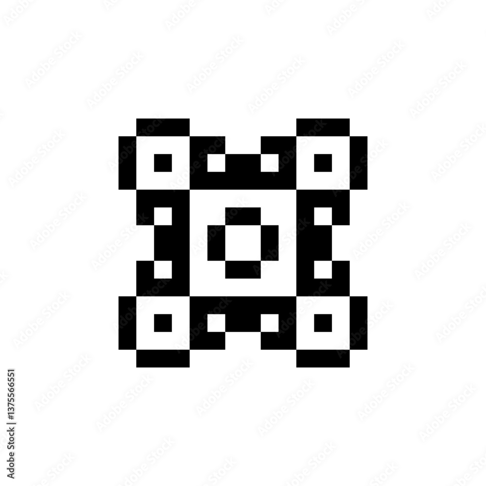 abstract shape retro pixel art abstract shape retro pixel art