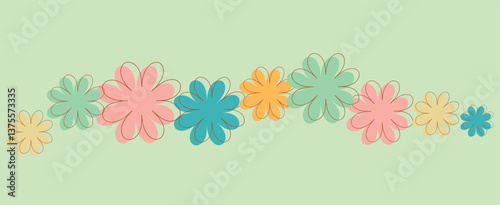 background with vector colors. decoration for the holidays Easter, birthday, mother's day, spring holidays.