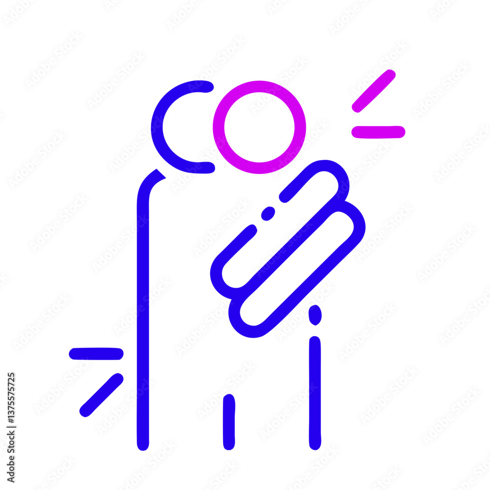 Minimal gradient line illustration of a comforting hug, symbolizing emotional support and care during menstrual wellness periods.
Minimal gradient line illustration of a comforting hug, symbolizing emotional support and care during menstrual wellness periods.