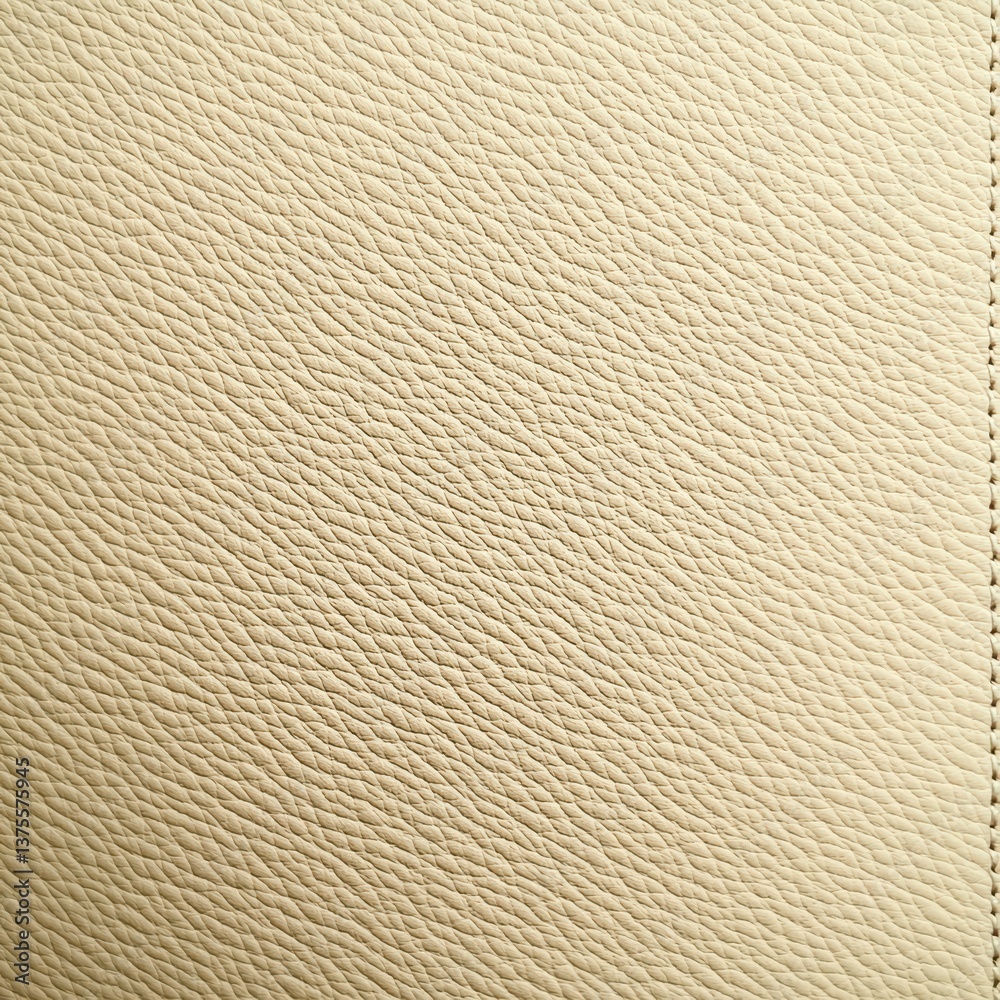 Textured Beige Leather: The intricate texture and subtle color variations create a sophisticated and inviting appearance. Ideal for design projects.