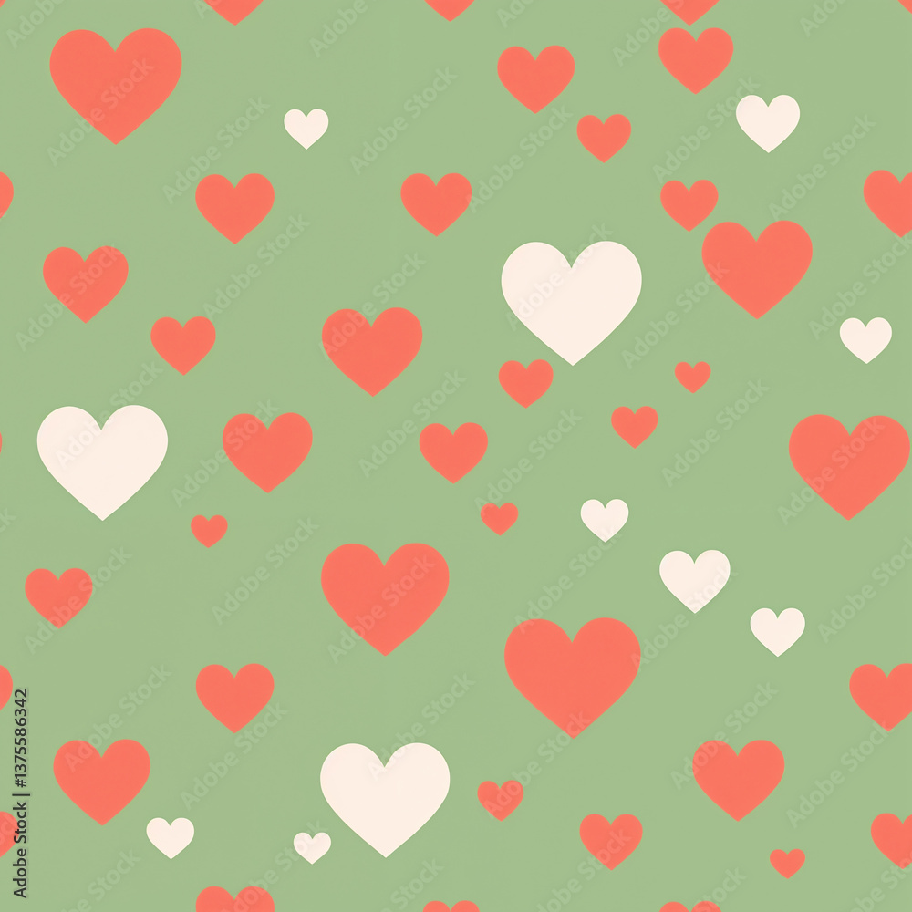 Heart seamless background design Heart seamless background design