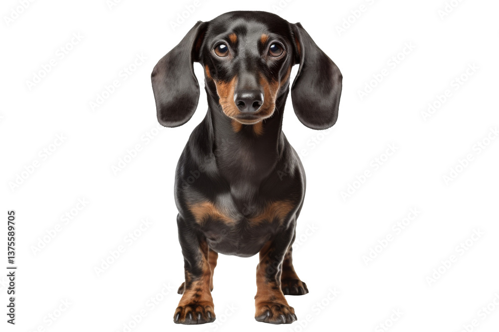 Dachshund Standing on a transparant background, PNG, Generative Ai
Dachshund Standing on a transparant background, PNG, Generative Ai