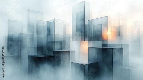 Geometric Abstract Motion Background Minimalist White Grey Design for Business Technology