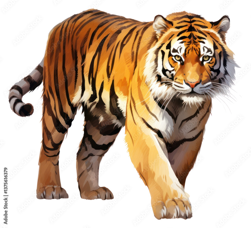 Obraz premium PNG Bengal tiger wildlife animal mammal.