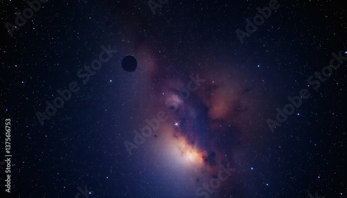 Night Sky – Universe Filled with Stars, Nebula, and Galaxy Design
