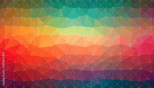 abstract colorful geometric triangular polygonal texture pattern background wallpaper generative ai illustration