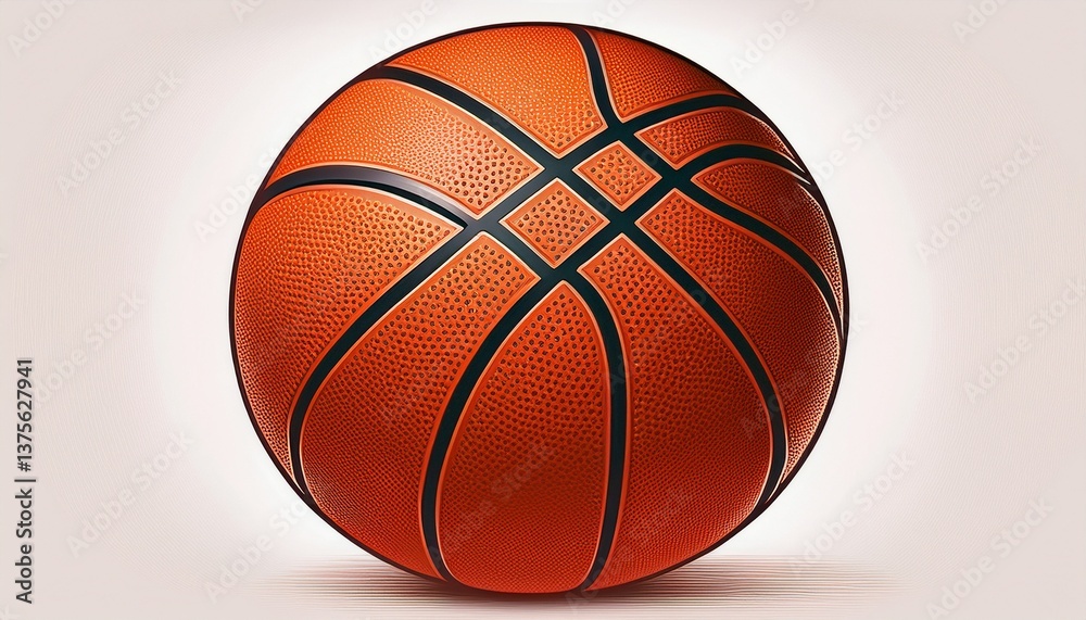 Fototapeta premium basketball isolated on a white background