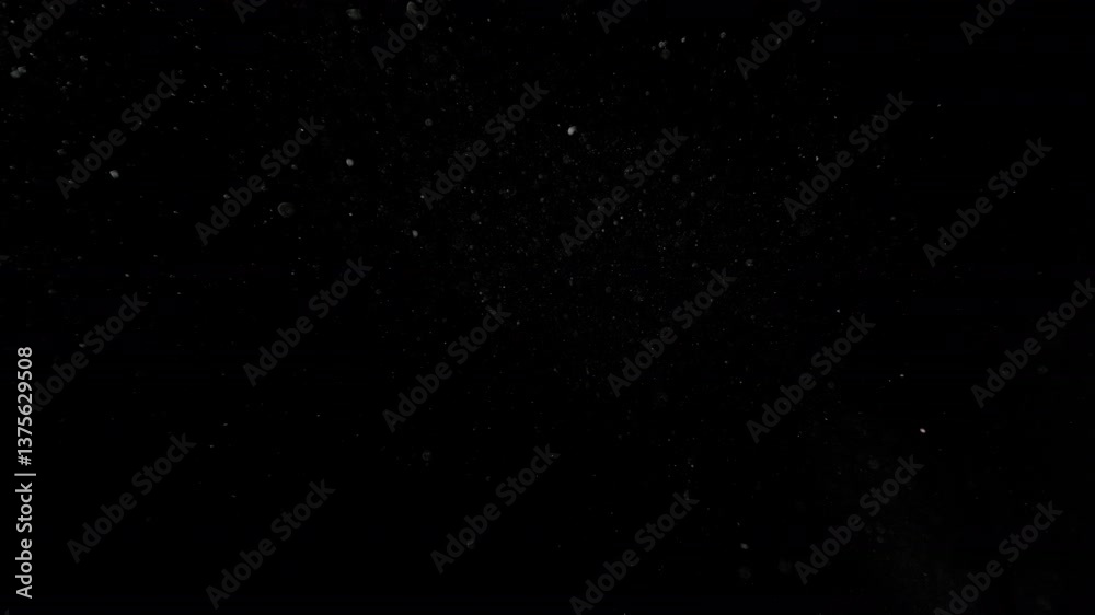 Super Slow Motion Dust Particles Floating in Air, Atmospheric Overlay at 1000fps
