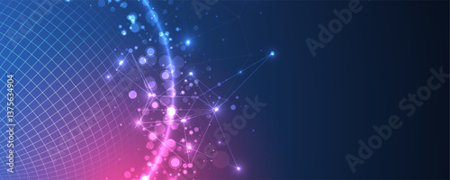 Futuristic glowing technology sphere vector art. The design gives a high-tech cybernetic feel, symbolizing digital networks, AI, or virtual reality.