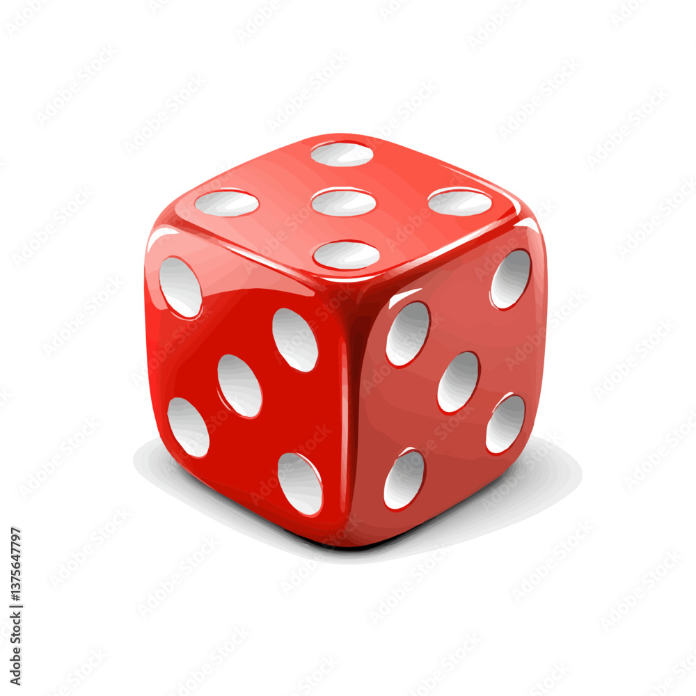 Flat vector dice, minimalist design, isolated on a white background.
Flat vector dice, minimalist design, isolated on a white background.