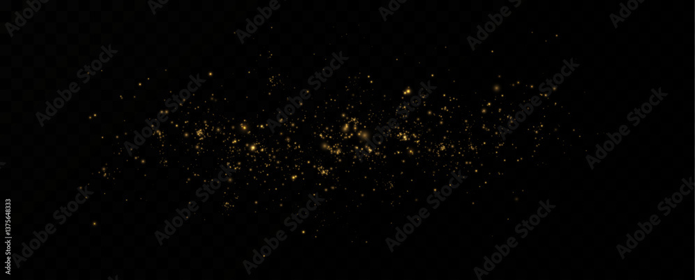 Obraz premium Dust light particles. For postcards, Christmas, holiday, congratulations. Light effect, shine