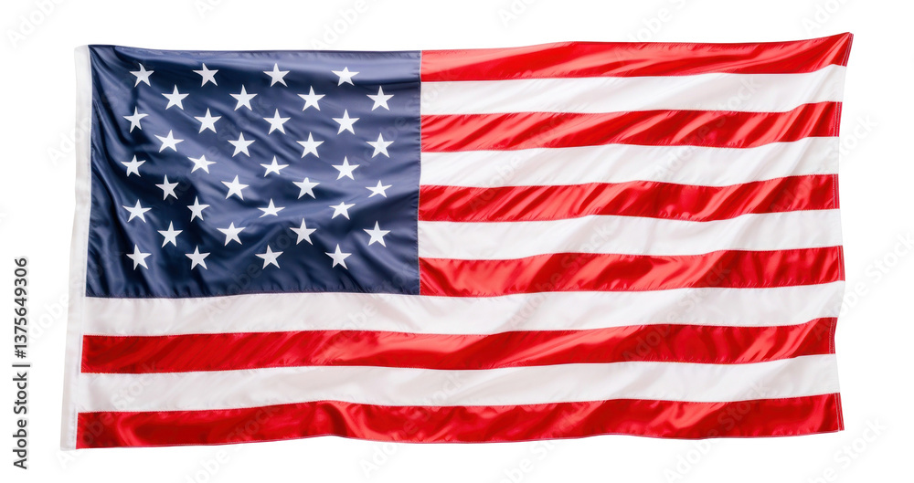 Obraz premium PNG American flag american white.