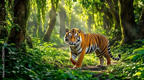 tiger in the jungle