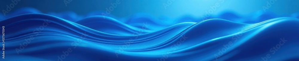 Fototapeta premium Deep blue abstract background with gentle waves and ripples , serene, calm, peaceful